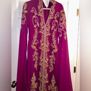 Stunning Magenta Kaftan from Dubai